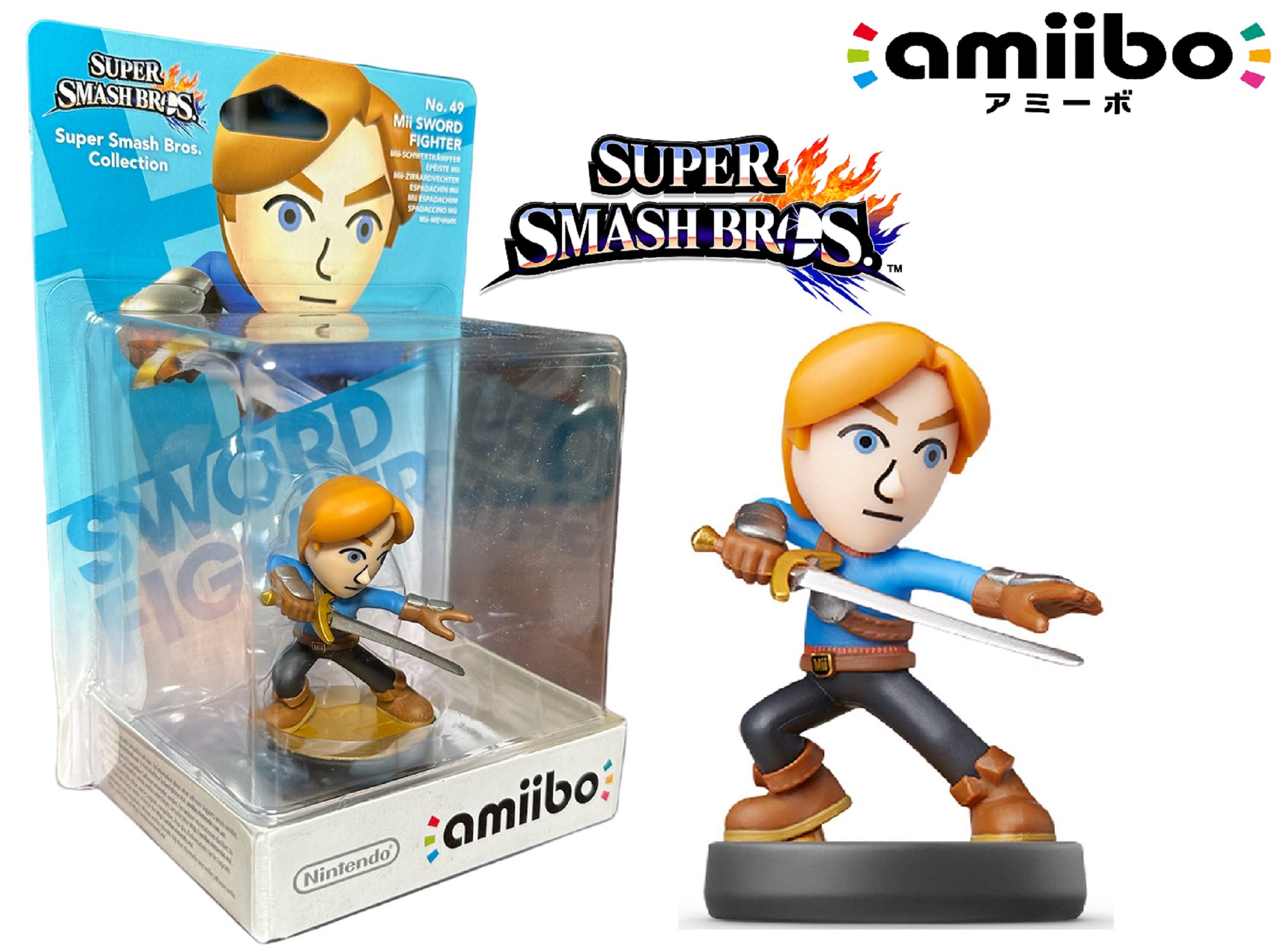 Nintendo Mii Swordfighter Amiibo (super Smash Bros. Series)nintendo Mi 