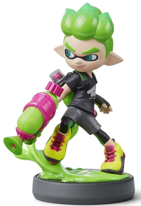 Neon Green Inkling Boy Amiibo for Nintendo Switch