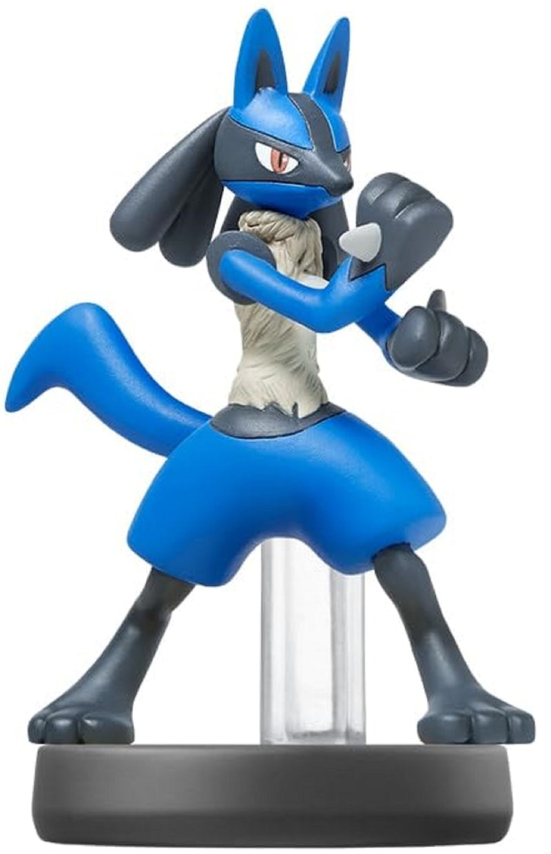 Lucario Amiibo close-up showing NFC compatibility