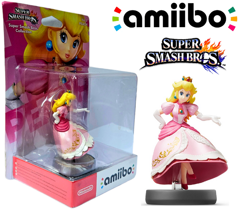 Peach Super Smash Bros Nintendo Amiibo Figure