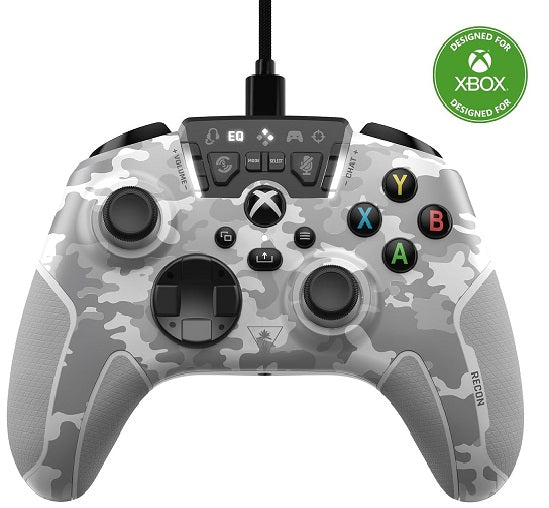 Turtle Beach Recon Controller Wired Game Controller Officially Licensed for Xbox Series X, Xbox Series S, Xbox One & Windows - Audio Enhancements, Remappable Buttons, Superhuman Hearing – Arctic Camo