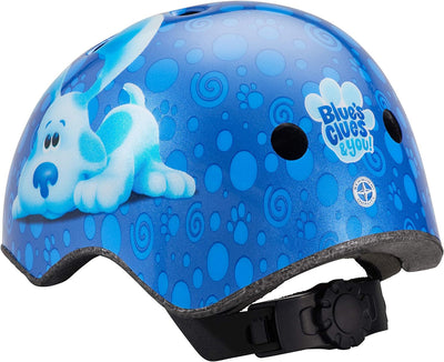 Nickelodeon Kids Paw Patrol and Blue's Clues & You Bike Toddler Helmet, Girls and Boys, Easy Adjust Dial Fit, Multi-Sport Helmet Daisy Blue