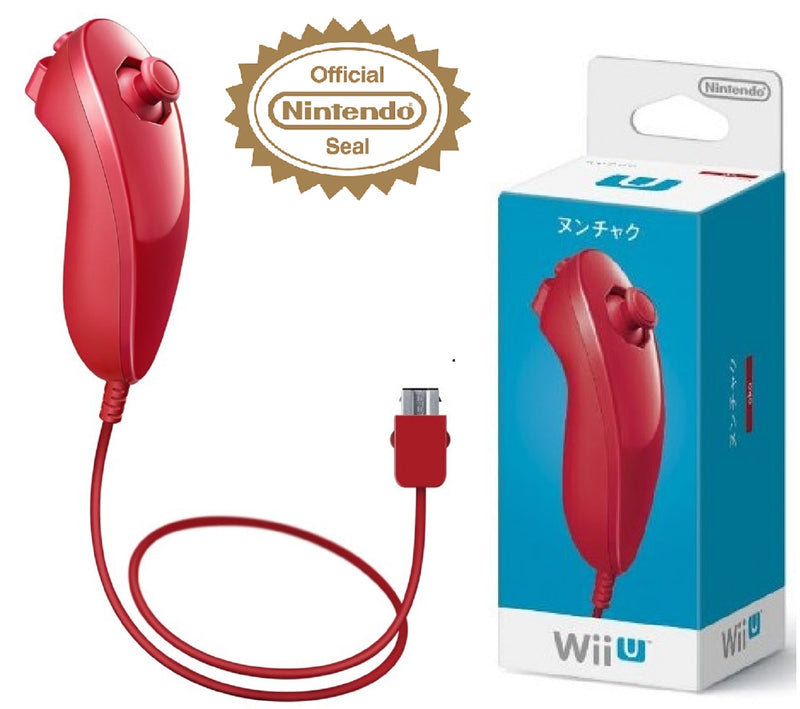 Genuine Official Nintendo Red Nunchuk for Wii / Wii U