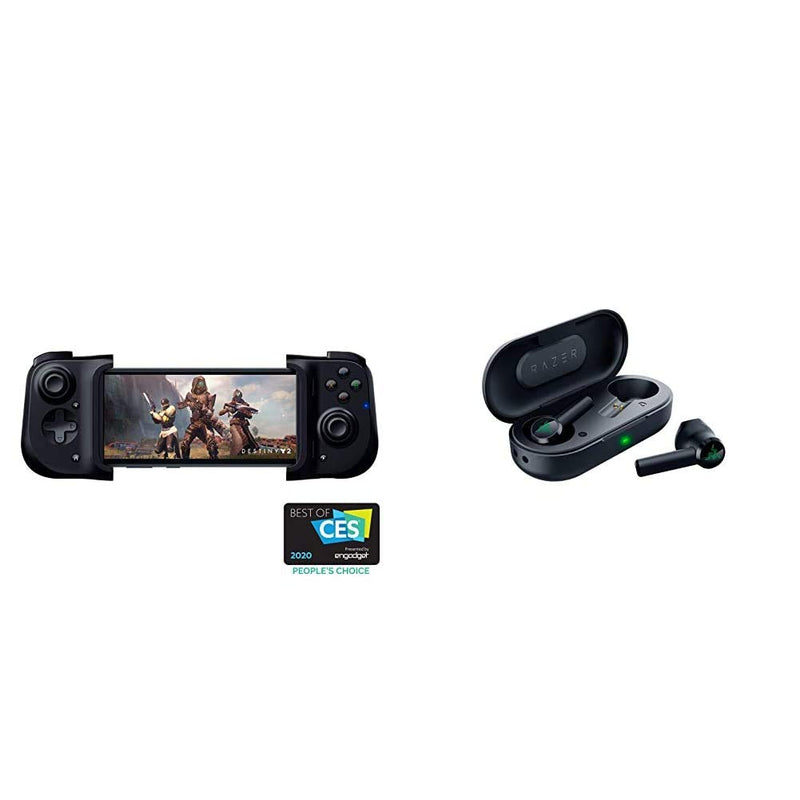 Razer Kishi Mobile Game Controller / Gamepad for iPhone iOS: Works with most iPhones – iPhone X, 11, 12 - Apple Arcade, Amazon Luna, Google Stadia - Lightning Port Passthrough - MFi Certified Refurbished