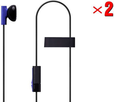 MKK 2 Pack Mono Chat Game Gaming Earbuds Earpiece earphones Headphones Headset with Mic Microphones for PS4 Playstation 4 (Renewed)