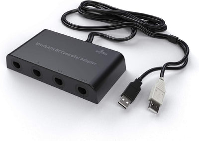 Mayflash GameCube Controller Adapter for Wii U, PC USB and Switch, 4 Port