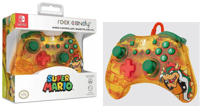 Nintendo Switch Controller Rock Candy Mario, Bowser, Luigi, Peach Licensed By Nintendo